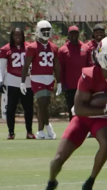 Arizona Cardinals practice drill