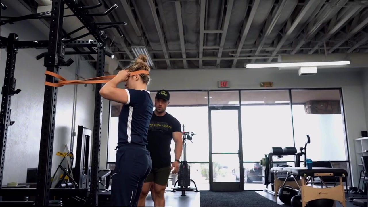 Resistance band training at Built Better